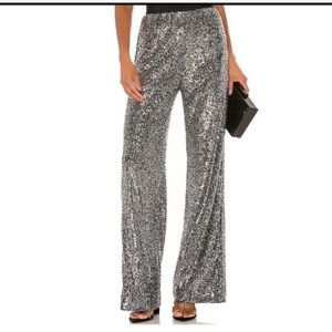 Sparkling high waisted pants